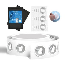 100Pcs NFC Tags NTAG216 Stickers, Ntag216 Chip,Blank Round Small, White