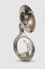 HAHAPA SOUSAPHONE SILVER FINISH 25" SOUSAPHONE BRASS MADE TUBA FREE SHIPPING