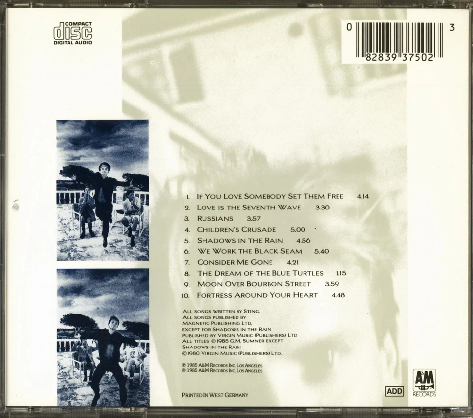 Sting - The Dream of the Blue Turtles - CD - sehr gut - Bild 2 von 2