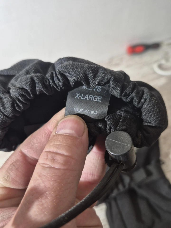 Guantes de moto Harley Davidson negros talla grande cierre bordado Foto 3 de 4