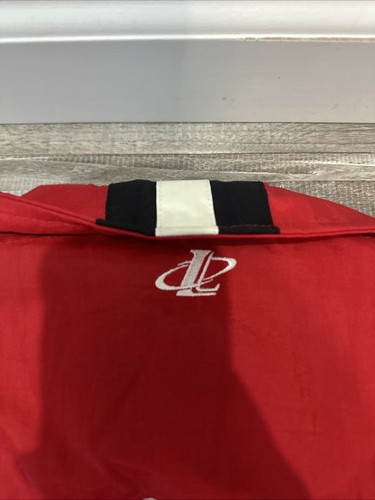 Vtg 90s Detroit Red Wings Full Zip Jacket Sz L Double Sided Logo Athletic - Picture 7 of 10