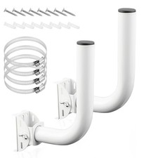 2pcs Universal Wireless Bridge Bracket Mount, Iron J Pole Mount Bracket 180 D...