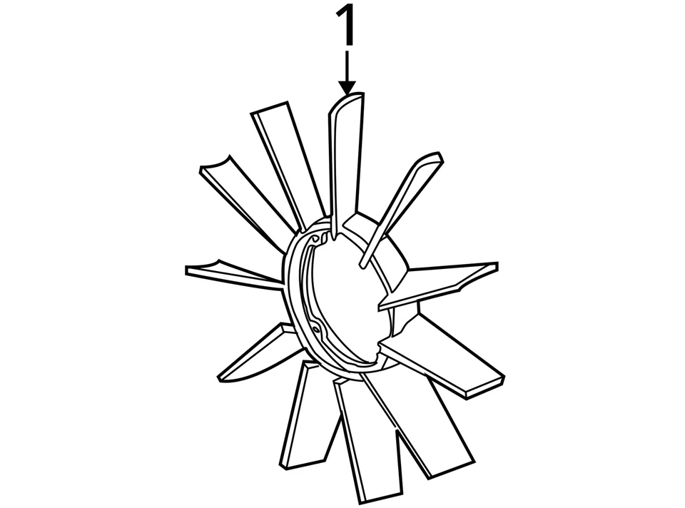 Fan Blade Fits 95-99 01-06 BMW M3 3704794 Foto 4 de 4