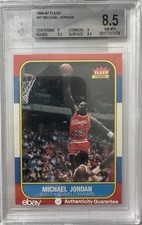 1986-87 Fleer Michael Jordan #57 Rookie Card (RC) BGS 8.5 (9, 8.5, 9, 8.5) ??. rookie card picture