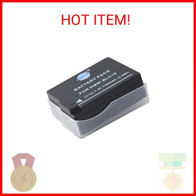 Repuesto DSTE para Batería DMW-BLC12 Compatible Panasonic Lumix DMC-G5 G6 G7 G Foto 2 de 2