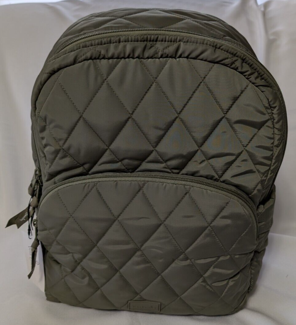 VERA BRADLEY OUT ESSENTIAL BACKPACK IN ULTRALIGHT SAGE NEW Vera Bradley Ultralight Backpack Sage Green NWT Work School  main image 3