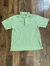 Greg Norman Mens Play Dry Green SS Golf Polo ...