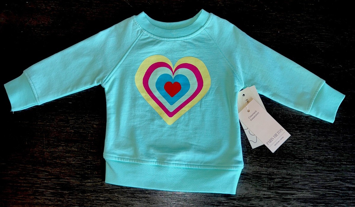MONICA + ANDY Baby Organic Embroidered Crewneck Sweatshirt – Super