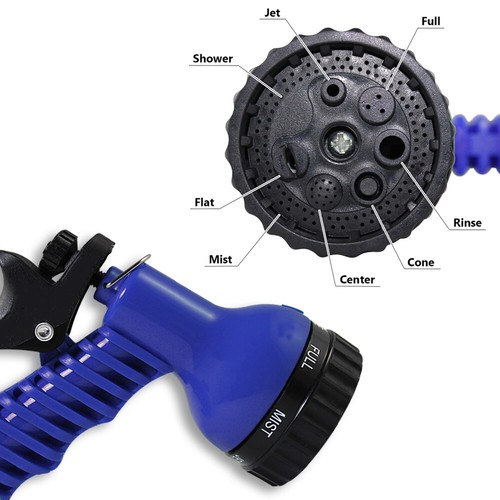 B2G1 Free Garden Lawn Hose Nozzle Head Water Sprayer Blue - 7 SPRAY PATTERNS! - Picture 2 of 12