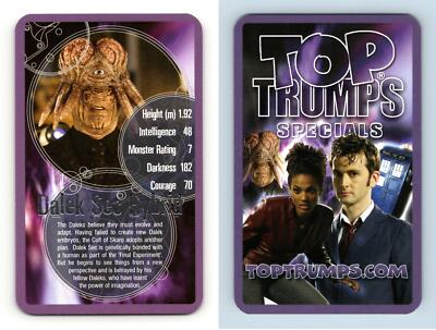 Dalek Sec Hybrid - Doctor Who 2007 Top Trumps Specials Card