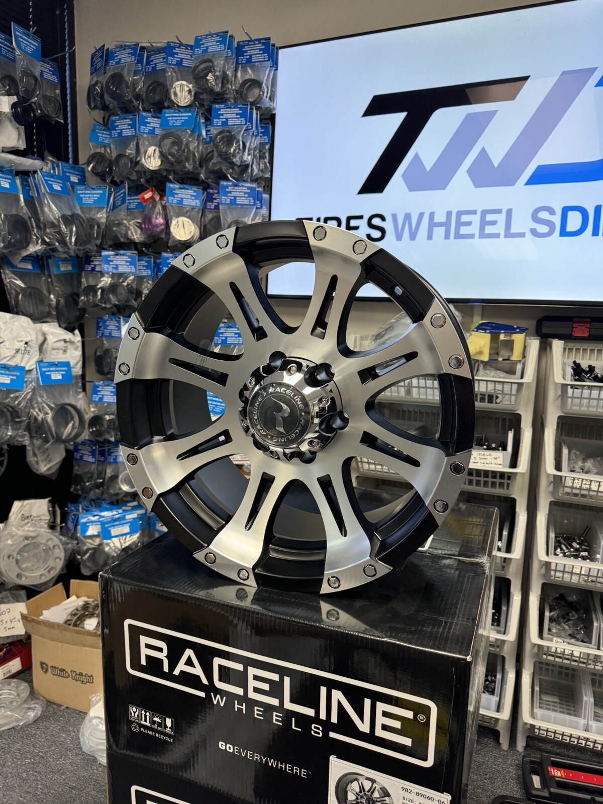18x9 -6 Raceline 982 Raptor 6x139.7 Black w/Machined Face Wheels (Set ...