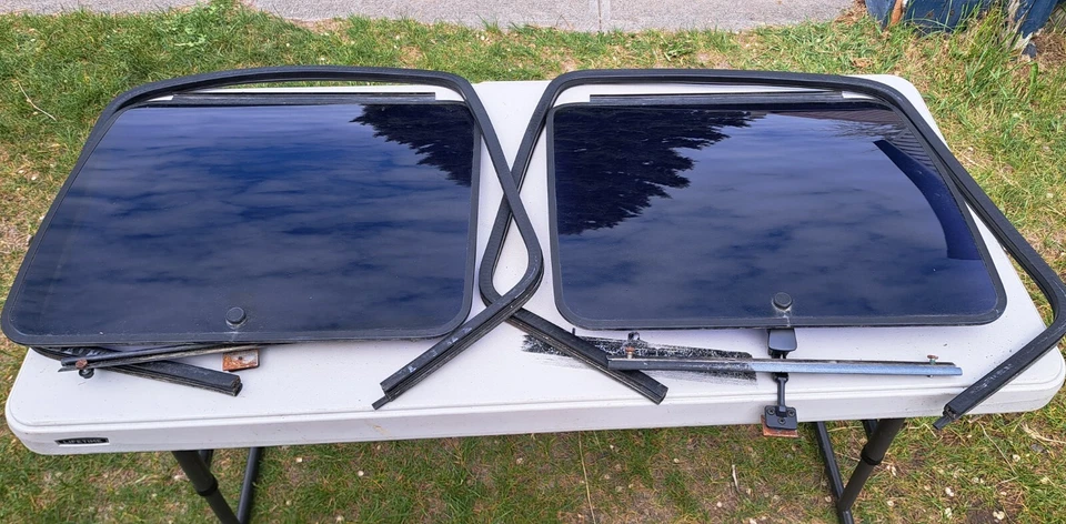 95-03 Dodge Ram Van Pop Out Kit de ventana de vidrio ventilado 1500 2500 3500 tinte de fábrica Foto 2 de 3