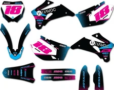 Yamaha YZF 450 2006 - 2009 Full custom graphics kit Text style stickers decals