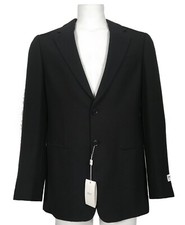 NEW Giorgio Armani Collezioni Sportcoat 40 R Black with Navy Design ITALY