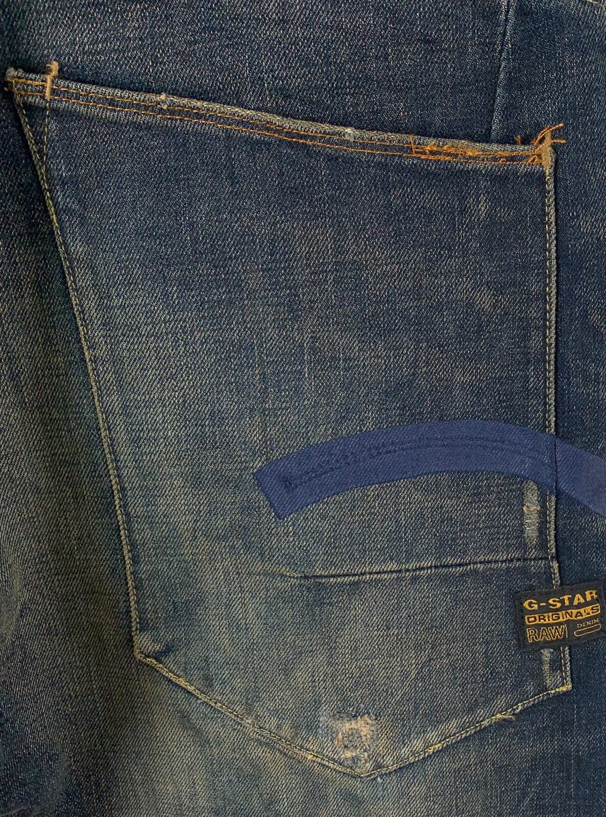 G-STAR RAW ESSENTIAL SUSPENDER HANK FAIRWAY LOOSE GRUNGE WASH W31 L30 thumbnail 14