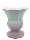Vintage 1930’s Rumrill  Redwing Vase Mint Green & Lavender #355  6 1/4”