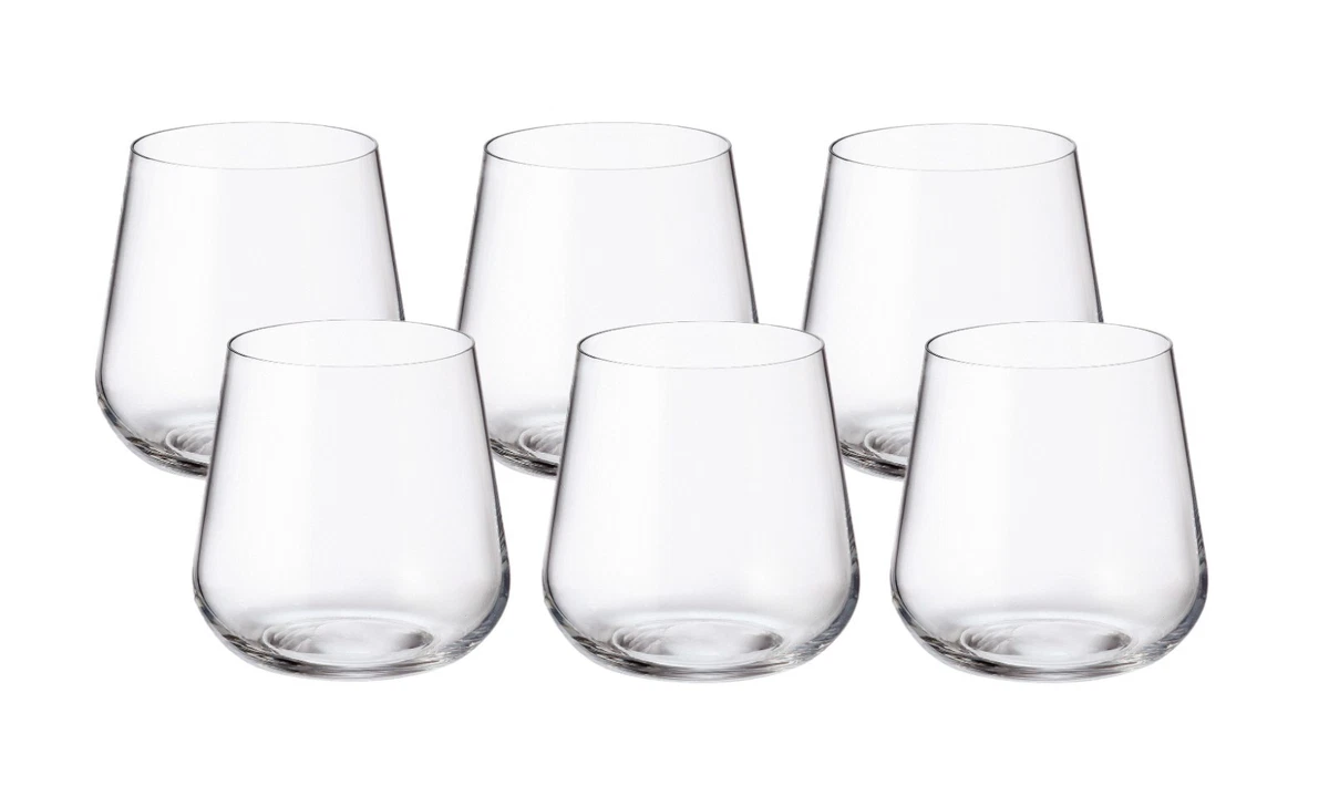 Bohemia Crystal AD OF Tumbler Stemless Wine Glass 320ml 6pc