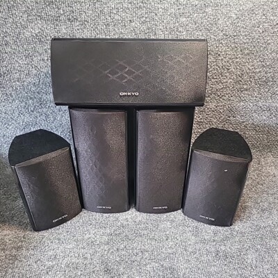 Onkyo Home Surround Sound Theater Speaker 5 Piece SKC390 SKF390 SKR390 Complete 
