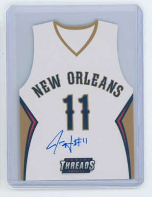 2016 -17 Panini Threads Jrue Holiday Team Jersey Die Autograph Auto 68/99