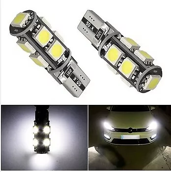 Ampoules T10 W5W LED Canbus 9SMD Veilleuses 6000K Feu de position pour Voitures
