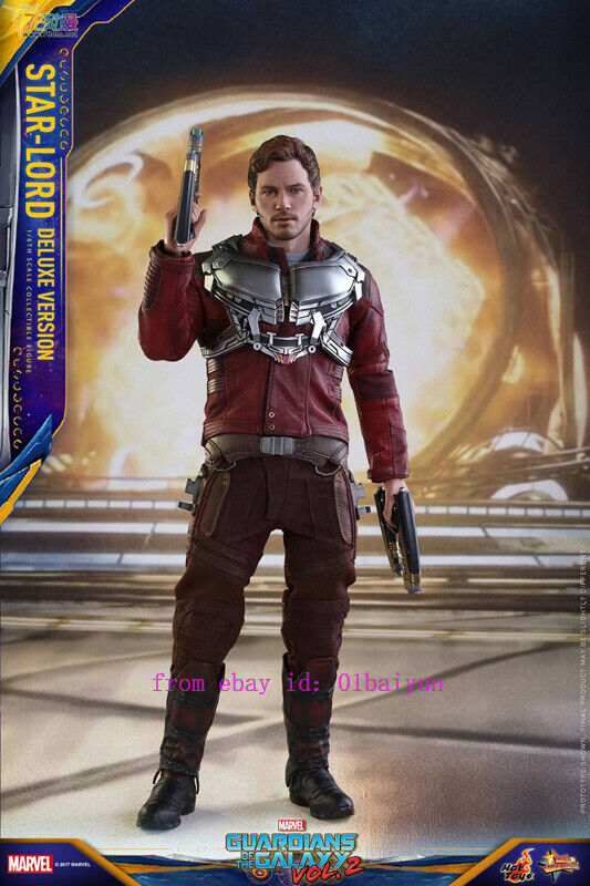 DHL 1/6 HOT TOYS MMS421 GUARDIANS OF THE GALAXY VOL.2 STAR-LORD DELUXE  VERSION