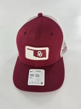 Nike Oklahoma Sooners Trucker Hat Mens Crimson Classic99 Boomer Snapback Cap New