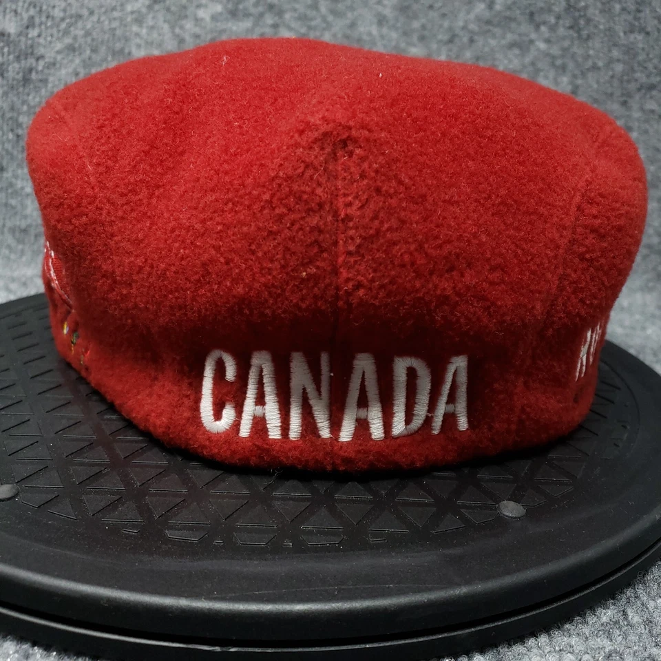 复古根田运动帽男式 L 大号红色加拿大奥运会贝雷帽贝克男孩 — 第 4/4 张图片