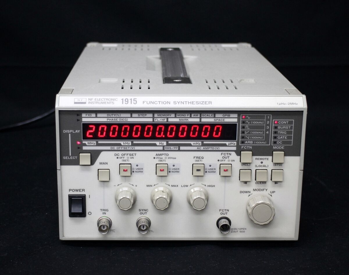 NF 1915 2MHz Function Synthesizer | eBay NF 1915 2MHz Function Synthesizer | eBay