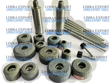 new sioux Valve Seat Grinding Wheels Sioux 12 Pcs stones With 6 Pcs Pilots Grey