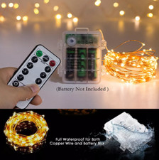 5M/10M/20M LED Fairy Lights Battery Operated & Remote Indoor Party String Lights