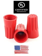 500 Pcs Red Twist-On Wire Connectors Conical nuts 22-16 Gauge Cable Nuts UL