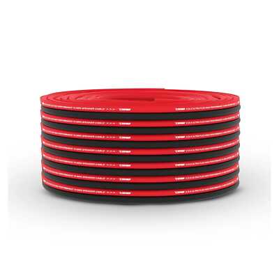 DS18 100FT 18 Gauge CCA Red & Black Ultra Flex Speaker Wire SW-18GA-100RB