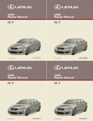 2008 Lexus IS F Factory Shop Service Manual