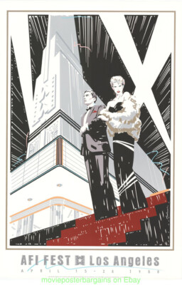 AFI 1988 FILM FESTIVAL POSTER GALLERY PRINT ARTWORK BY DENNIS MUKAI