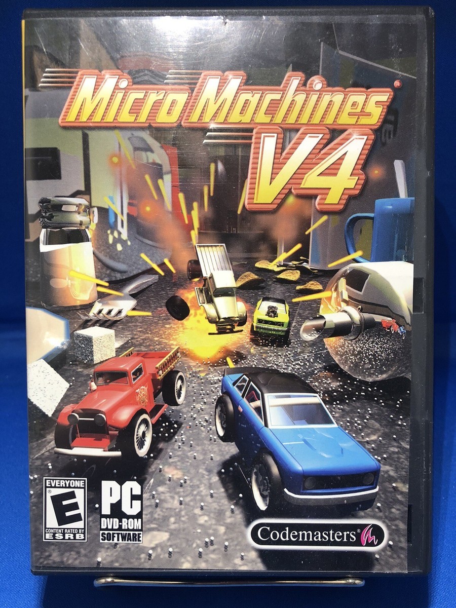 Micro Machines V4 (PC DVD-ROM Game, 2006) Codemasters Disc in very