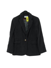 Helene Berman Women's Blazer Uk 12 Black Wool With Cashmere, Polyamide Overcoat