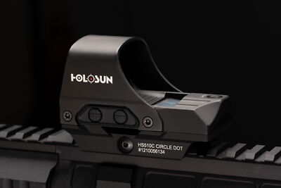 Holosun HS510C Red Dot Open Reflex Sight 2 MOA Dot & 65 MOA Circle