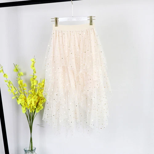 Damen Asymmetrisch Pailletten Ballett Besen Elastische Taille Kleid Puffy Tutu Tüllrock - Bild 13 von 18