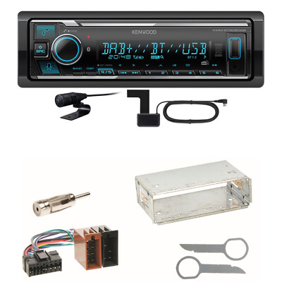 Kenwood KMM-BT508DAB Bluetooth DAB Einbauset für Mercedes SLK R170 W208 W210