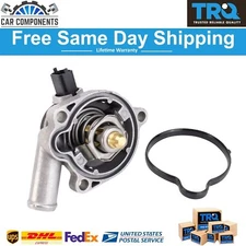 TRQ New Water Pump Thermostat with Housing Fits For 2011-2021 Buick Encore Chevy