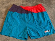 Vintage McGregor Swim Trunks Red Teal 1990s Mens XL