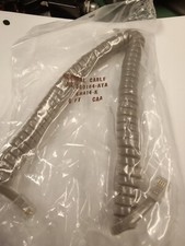 Telephone Handset modular Cord 6ft Transparent Silver General Cable 4HW14-K NEW