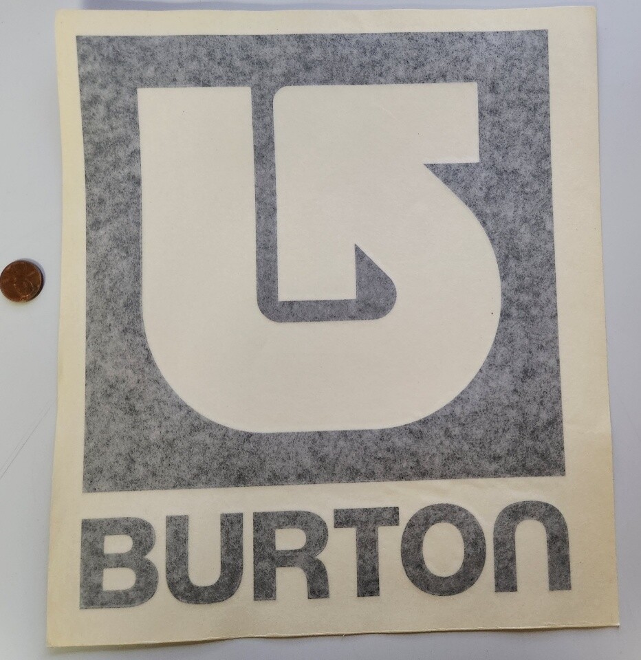 BURTON snowboard Vintage BIG EZ-Peel Sticker Flawless Condition