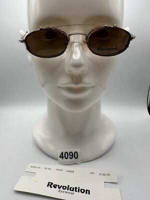 New Vintage Revolution Eyewear With SunShade RE040 Amber 47 22 145