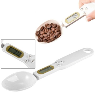 Digital Spoon Scale Food Kitchen Cooking Grain Powder Weight Measuring 500g-0.1g