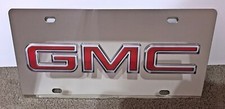 Gmc Logo Stainless Steel Vanity License Plate Tag Gmc Logo Stainless Steel Vanity License Plate Tag