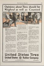 1920 Print Ad United States Rubber Co. U.S. Tires Fifty-Three Factories 