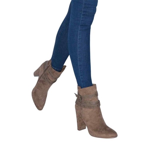 Shoe Dazzle Ileana WW Taupe Heel 