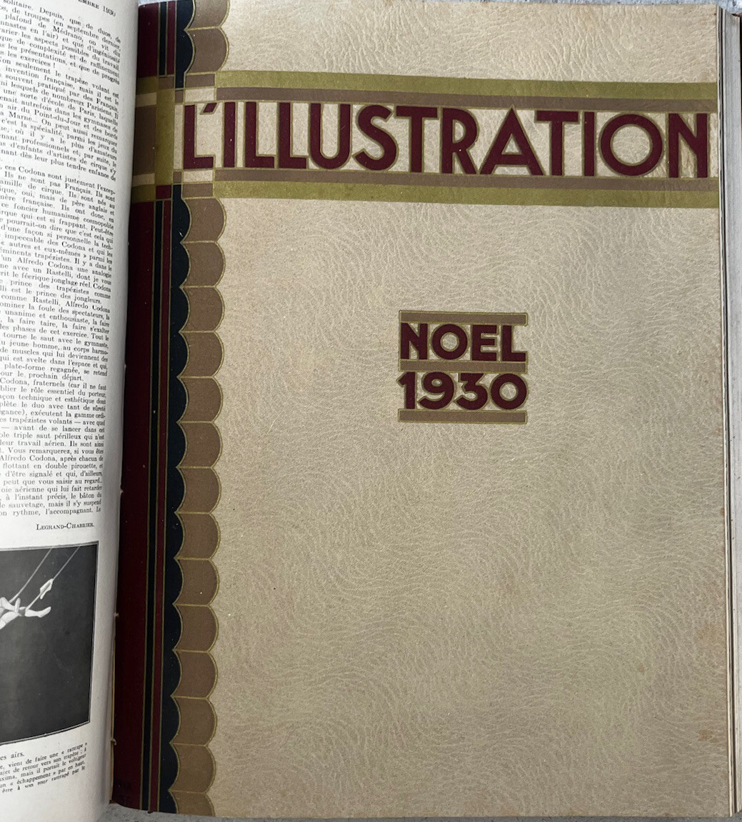 L'Illustration Magazine France 1930 July To December Leather