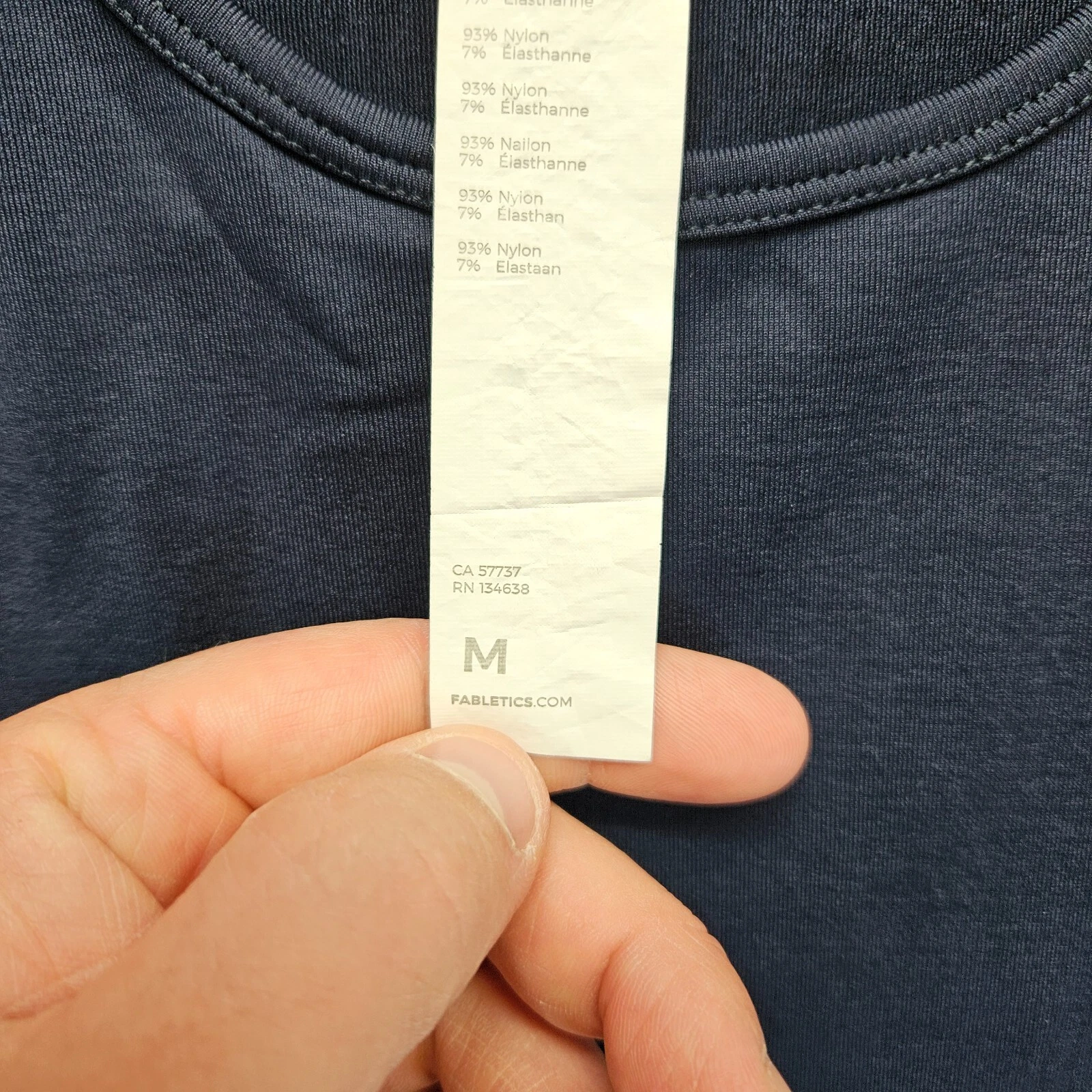 fabletics long sleeve crewneck athletic shirt
